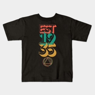 Established 1935 Alcoholic Addict Recovery Kids T-Shirt